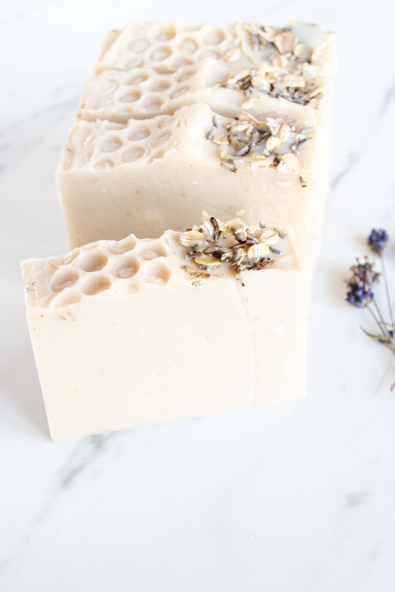 Lavender Honey Oatmeal -  Handcrafted Soap Bar