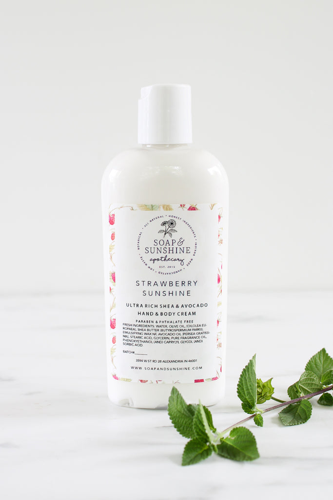 Strawberry Sunshine - Shea & Avocado Body Cream