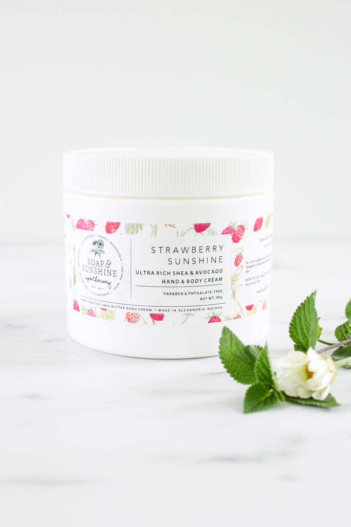 Strawberry Sunshine - Shea & Avocado Body Cream