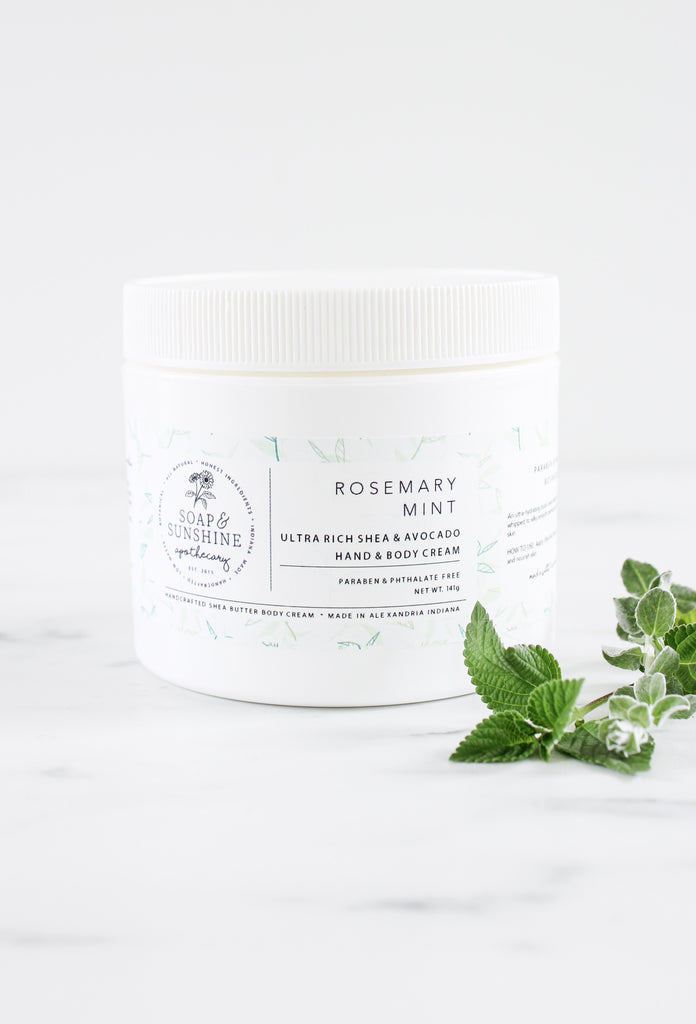 Rosemary & Mint - Shea & Avocado Body Cream