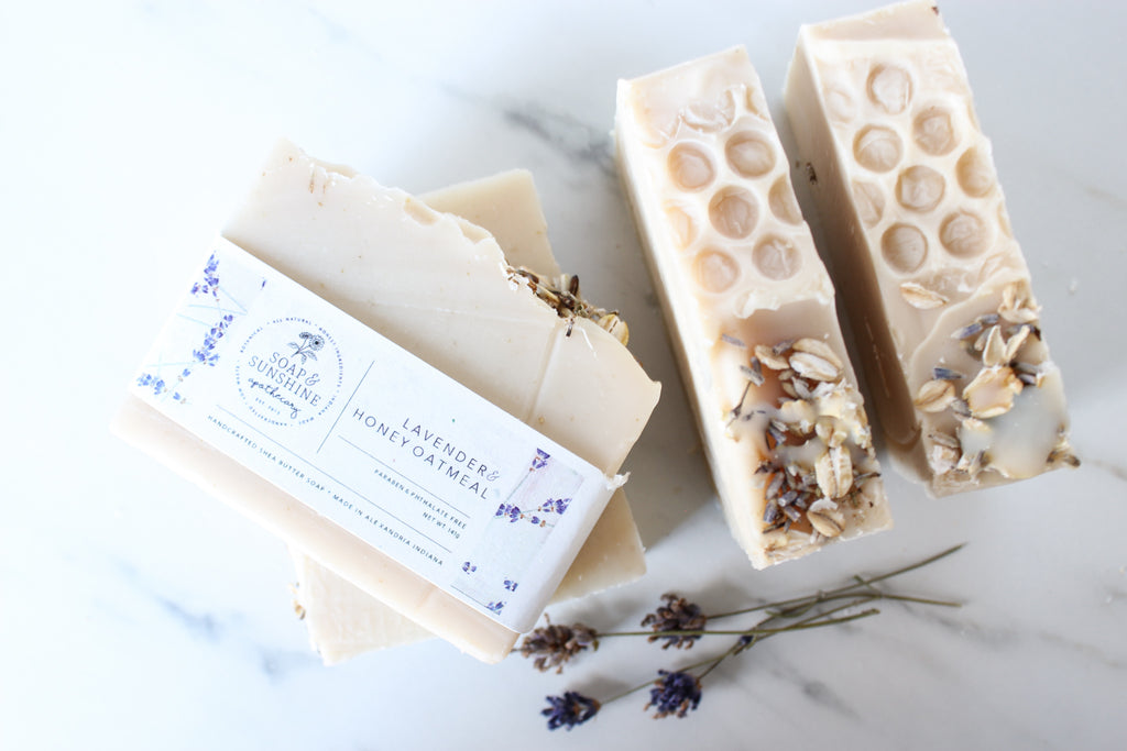 Lavender Honey Oatmeal -  Handcrafted Soap Bar