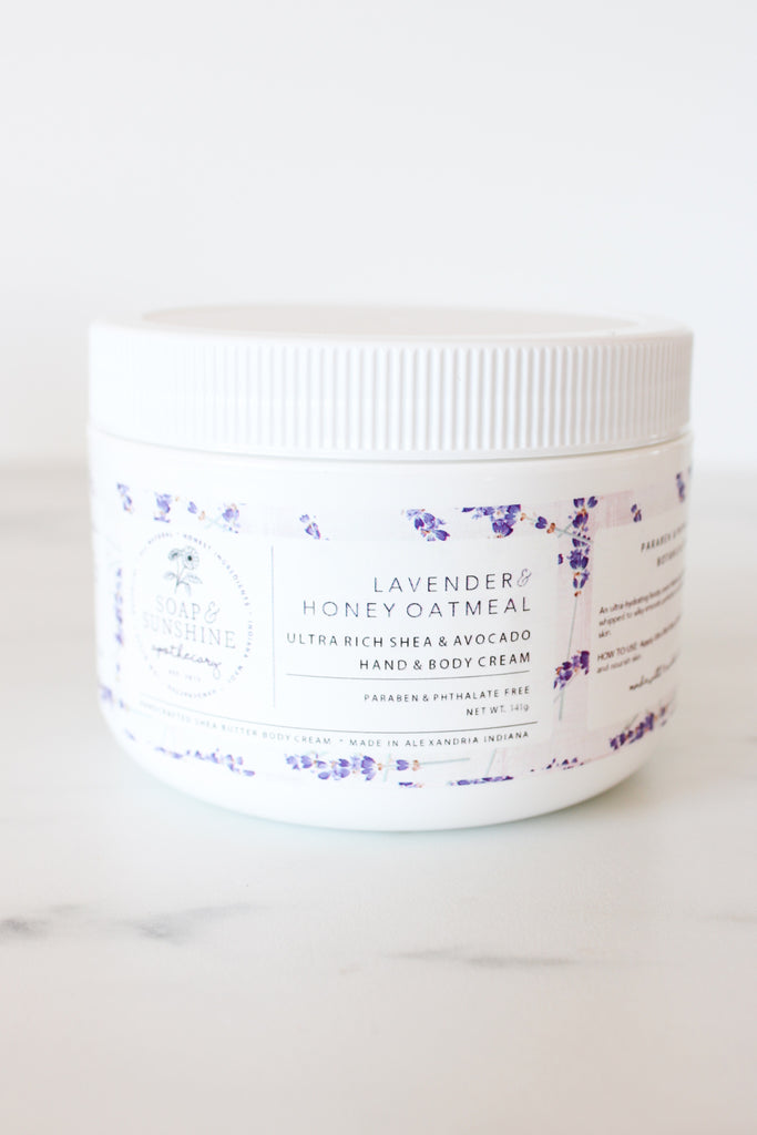 Lavender & Honey Oatmeal - Shea & Avocado Body Cream