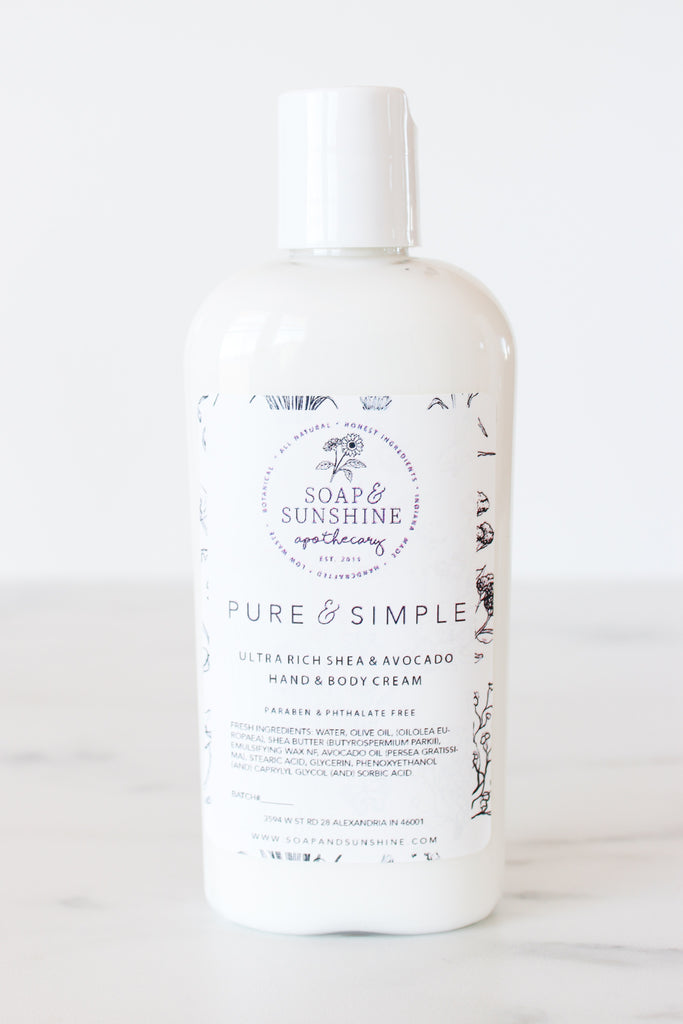Pure & Simple (Unscented) - Shea & Avocado Body Cream