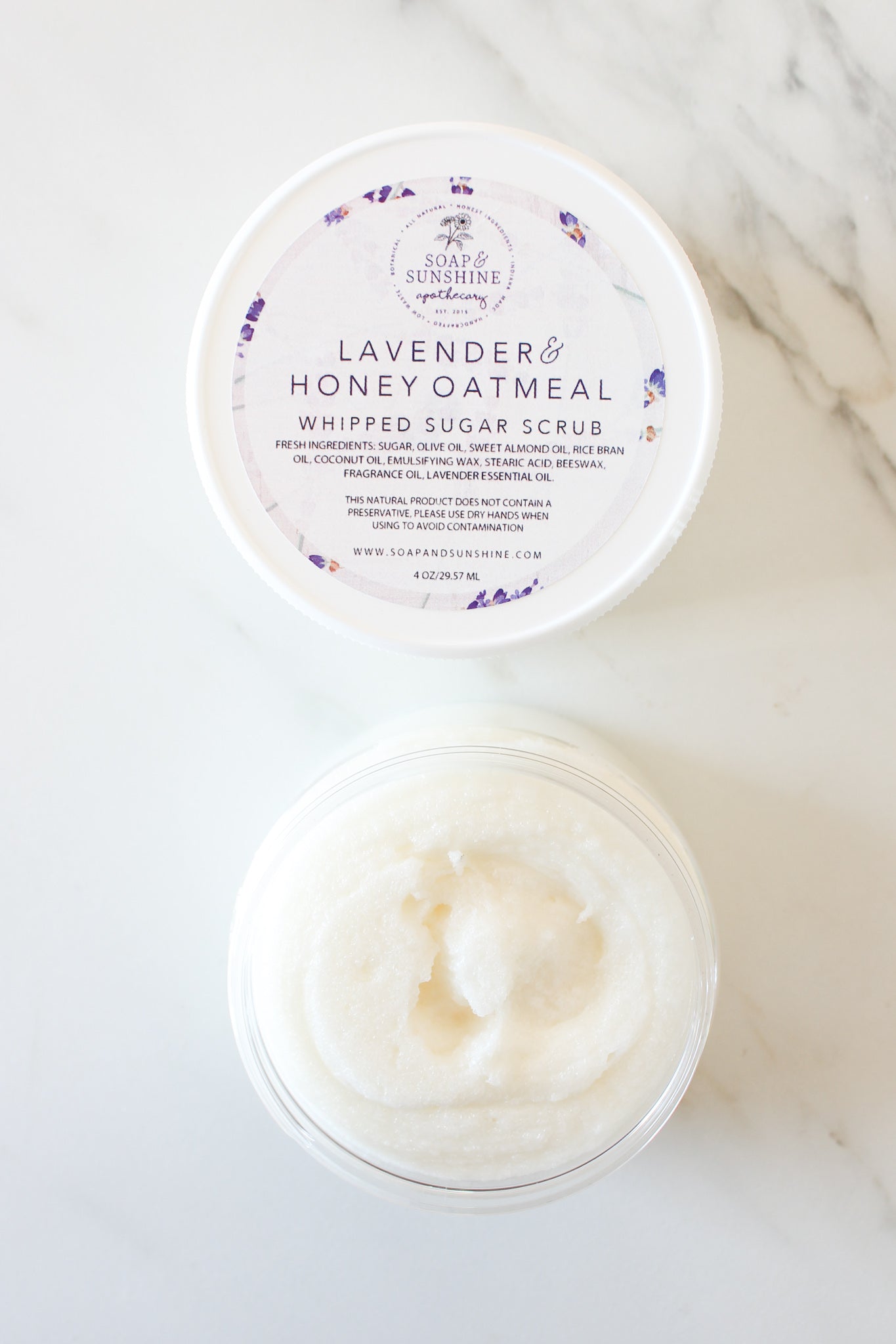 Lavender & Honey Oatmeal - Whipped Sugar Scrub
