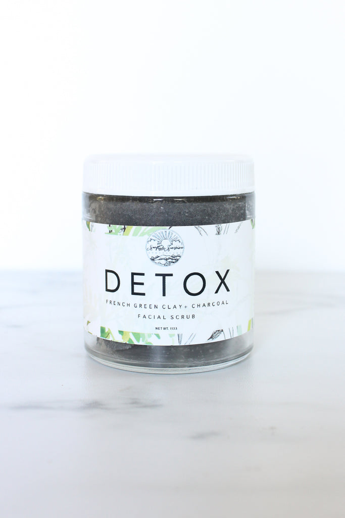 Detox - French Green Clay & Activated Charcoal Facial Scrub