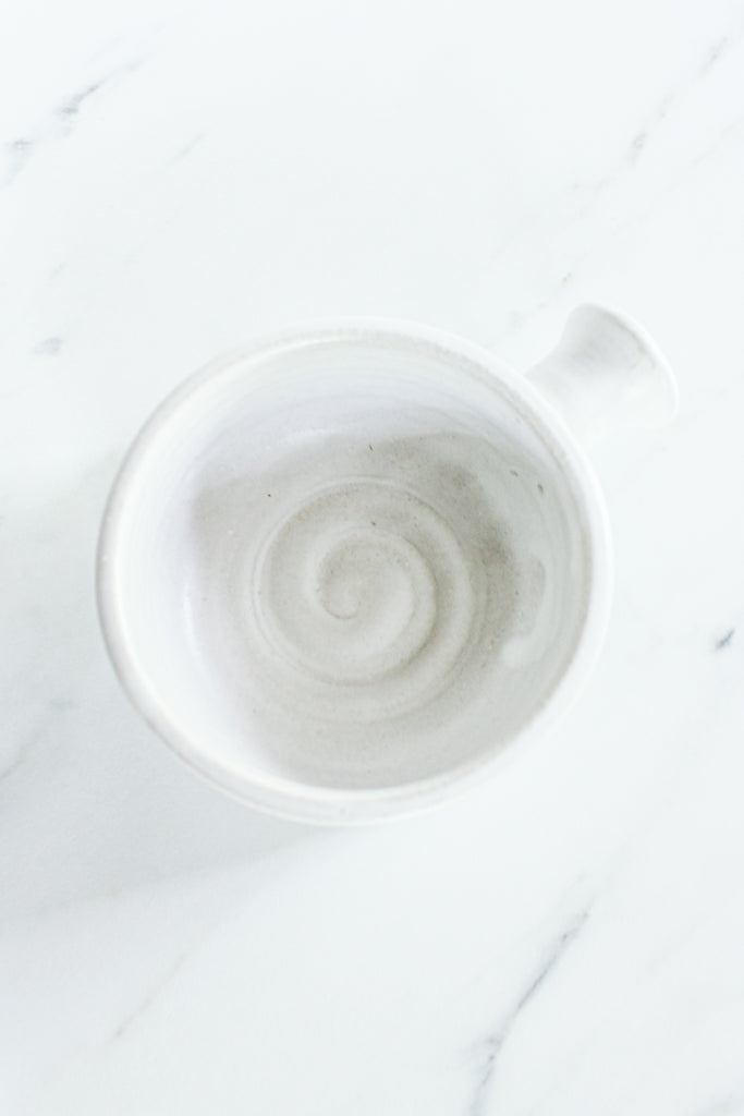 Stoneware Apothecary Shaving Mug