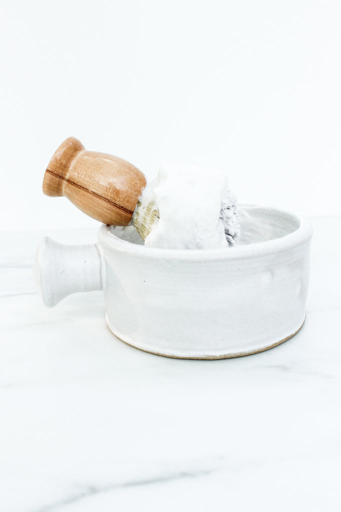Stoneware Apothecary Shaving Mug